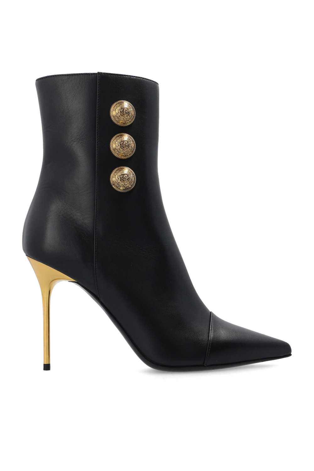 Black Roni heeled ankle boots Balmain BALMAIN KIDS SHOES WITH